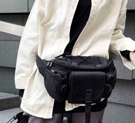 Vyriškas juosmens krepšys T28 juodas kaina ir informacija | Vyriškos rankinės | pigu.lt