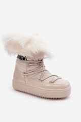 Auliniai batai moterims Santero 981662886, smėlio spalvos kaina ir informacija | Aulinukai, ilgaauliai batai moterims | pigu.lt