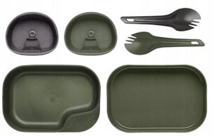 Набор столовой посуды Wildo Travel, оливково-зеленый/темно-серый цена и информация | Котелки, туристическая посуда и приборы | pigu.lt