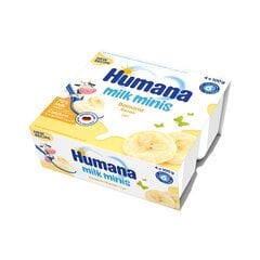 Десерт йогуртовый Humana Milk Minis с бананами 400г цена и информация | Закуски, напитки для детей | pigu.lt