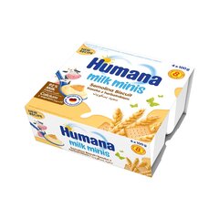 Десерт Humana Milk Minis с печеньем и манной крупой 400г цена и информация | Закуски, напитки для детей | pigu.lt