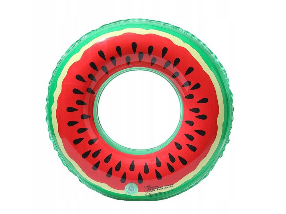 Plaukimo ratas Perf.ee Arbūzas, 60 x 30 x 23cm, raudonas/žalias цена и информация | Pripučiamos ir paplūdimio prekės | pigu.lt