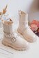 Auliniai batai mergaitėms Adeneia 037813460, smėlio spalvos цена и информация | Aulinukai vaikams | pigu.lt