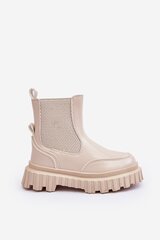 Auliniai batai vaikams Beige Jolynn 566495484, balti цена и информация | Детские сапоги | pigu.lt