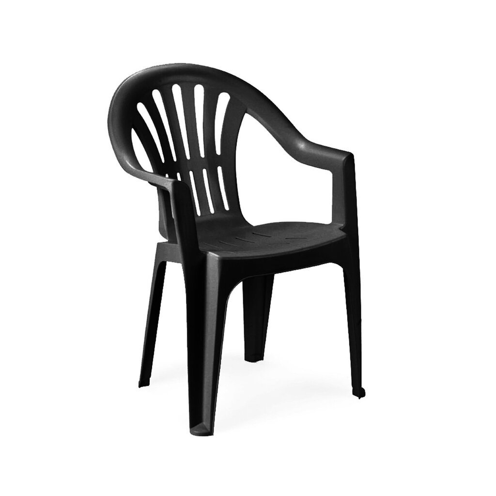 Kėdė Kona, juoda kaina ir informacija | Lauko kėdės, foteliai, pufai | pigu.lt