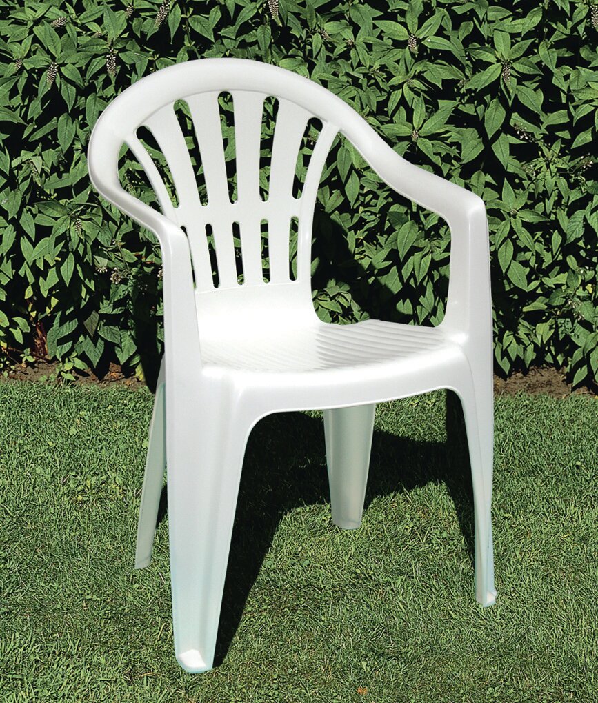 Kėdė Kona, balta kaina ir informacija | Lauko kėdės, foteliai, pufai | pigu.lt