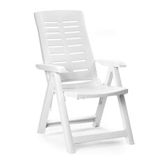 Стул Yuma, белый цена и информация | Садовые стулья, кресла, пуфы | pigu.lt
