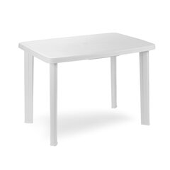 Стол Faretto 102x68 см, белый цена и информация | Садовые столы, столики | pigu.lt