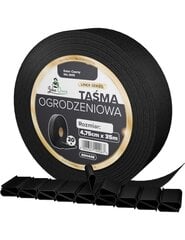 Tvoros juosta 4,75cm x 35m, John Green, Juoda + segtukai kaina ir informacija | Tvoros ir jų priedai | pigu.lt