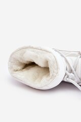Žieminiai batia moterims, balti kaina ir informacija | Aulinukai, ilgaauliai batai moterims | pigu.lt