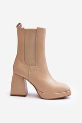 Auliniai batai moterims Stelares 229639490, smėlio spalvos цена и информация | Женские сапоги | pigu.lt