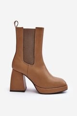 Auliniai batai moterims Stelares 818727904, rudi kaina ir informacija | Aulinukai, ilgaauliai batai moterims | pigu.lt