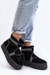 Auliniai batai moterims Milson 632357379, juodi kaina ir informacija | Aulinukai, ilgaauliai batai moterims | pigu.lt