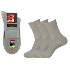 Мужские носки Bisoks 12247 бежевые, 3 пары цена и информация | Мужские носки | pigu.lt