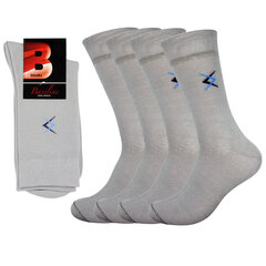 Мужские носки Bisoks 12347 серые, 4 пары цена и информация | Мужские носки | pigu.lt