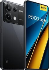 Xiaomi Poco X6 5G 12/256GB Black kaina ir informacija | Mobilieji telefonai | pigu.lt