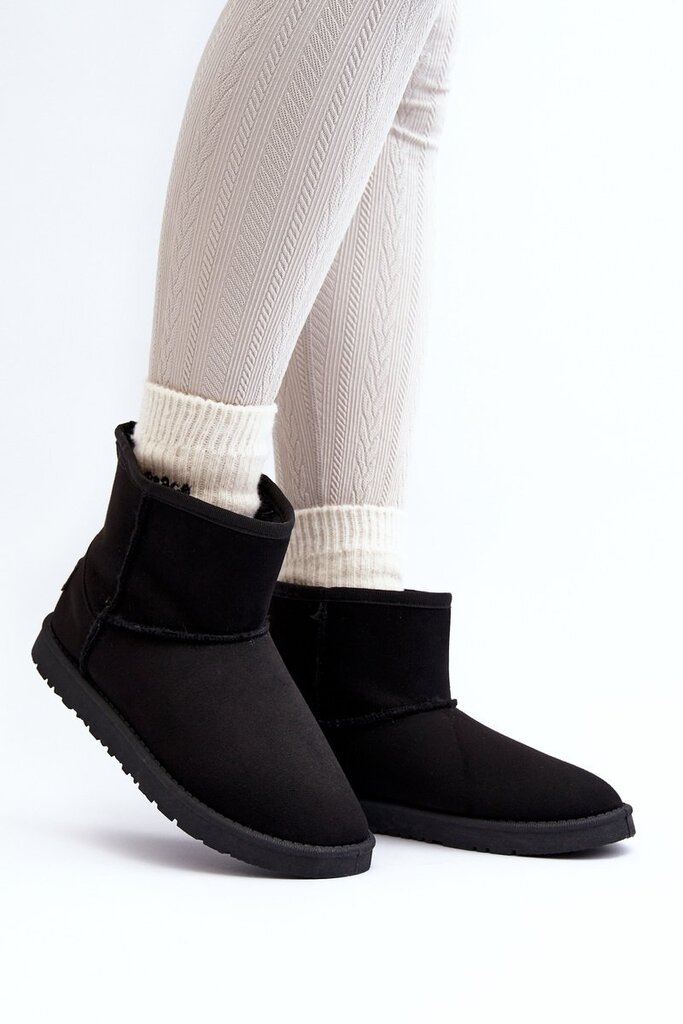 Sniego batai moterims Cross Jeans MM2R4024 982577918, juodi kaina ir informacija | Aulinukai, ilgaauliai batai moterims | pigu.lt