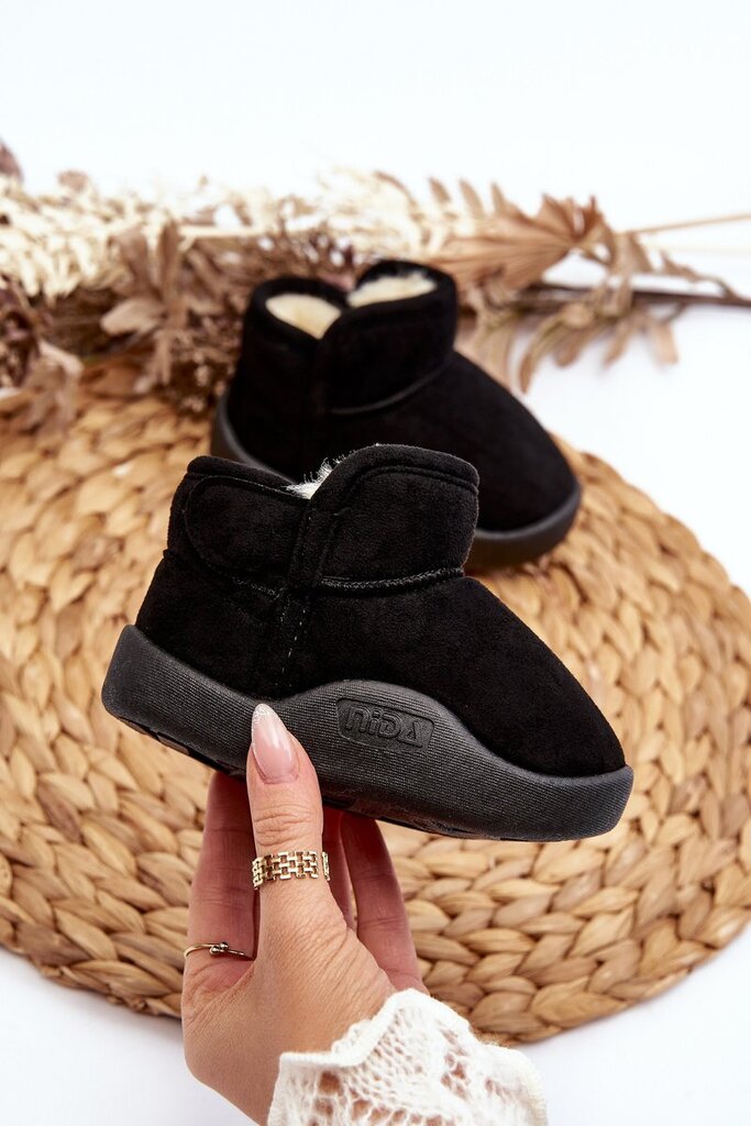 Žieminiai batai mergaitėms 655641530, juodi цена и информация | Aulinukai vaikams | pigu.lt