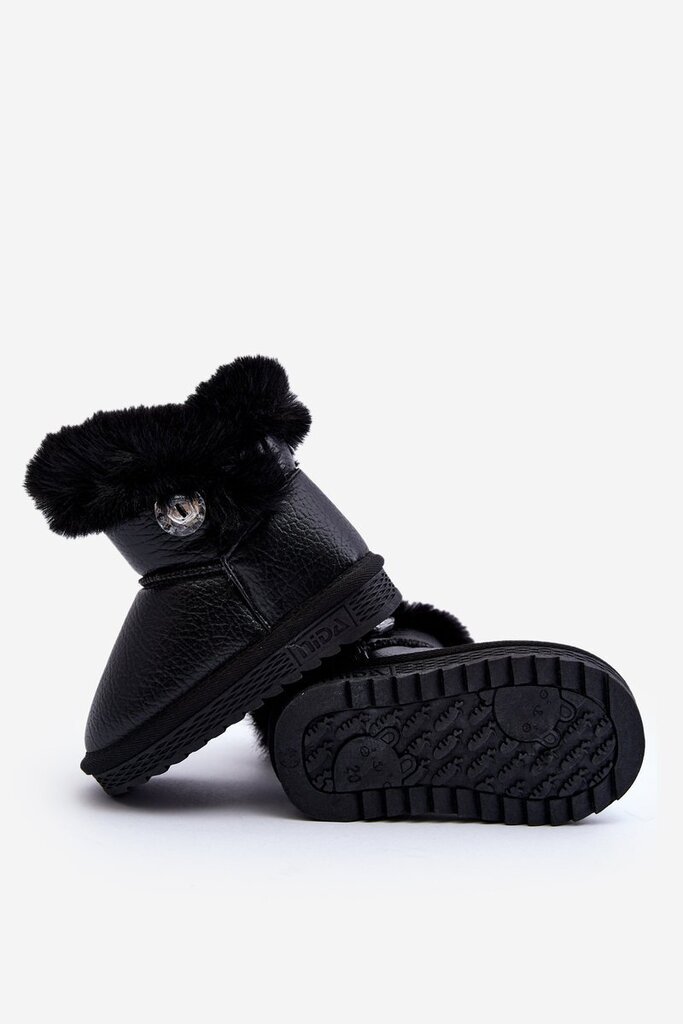 Žieminiai batai mergaitėms 860795142, juodi kaina ir informacija | Aulinukai vaikams | pigu.lt
