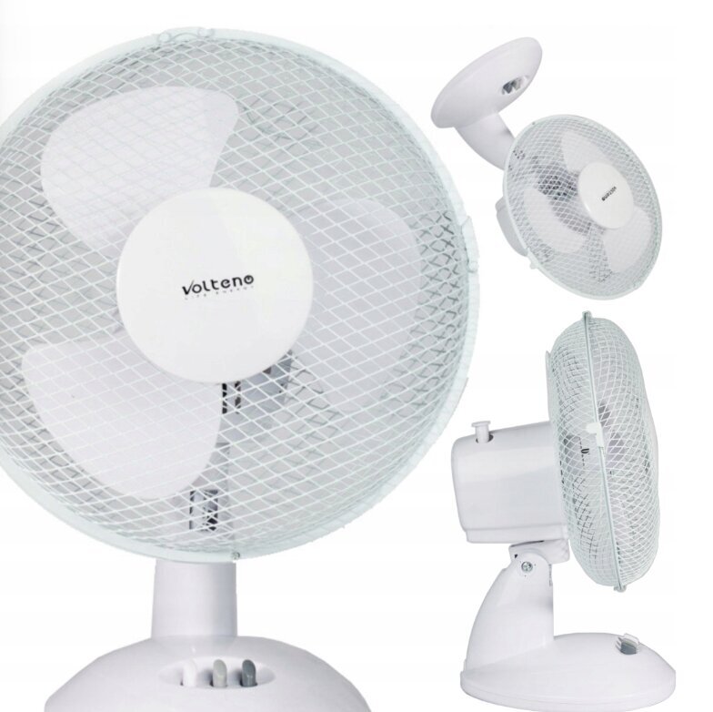 Stalo ventiliatorius, baltas цена и информация | Ventiliatoriai | pigu.lt