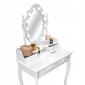 Kosmetinis staliukas Fluxar home FST032, 140x75 cm, baltas kaina ir informacija | Kosmetiniai staliukai | pigu.lt