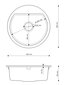 Granito kriauklė apvali sifoninė Arno цена и информация | Virtuvinės plautuvės | pigu.lt