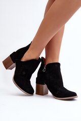 Auliniai batai moterims Niartima 422717282, juodi kaina ir informacija | Aulinukai, ilgaauliai batai moterims | pigu.lt