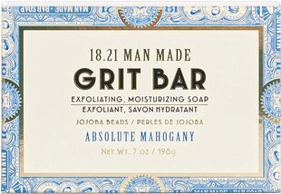 Muilas veido šveitimui 18.21 Man Made Exfoliating Bar Absolute Mahogany, 198 g kaina ir informacija | Muilai | pigu.lt