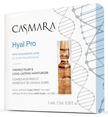 Ampulės veido odai Casmara Hyal Pro, 5 x 2.5 ml цена и информация | Сыворотки для лица, масла | pigu.lt