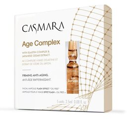 Ampulės veido odai Casmara Age Complex, 5 x 2,5 ml цена и информация | Сыворотки для лица, масла | pigu.lt