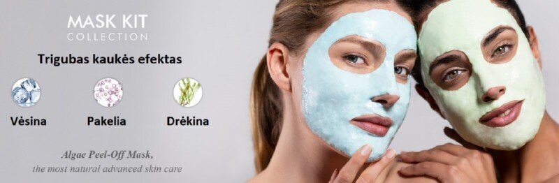 Alginatinė, valomoji veido kaukė Casmara BeautyPlan Purifying Peel Off Mask, 2 vnt. цена и информация | Veido kaukės, paakių kaukės | pigu.lt