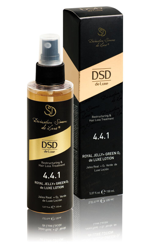 Losjonas su bičių pieneliu plaukams DSD de Luxe Green O2 de Luxe, 150 ml цена и информация | Priemonės plaukų stiprinimui | pigu.lt