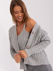 Megztinis + palaidinė moterims 489539834, pilkas kaina ir informacija | Megztiniai moterims | pigu.lt