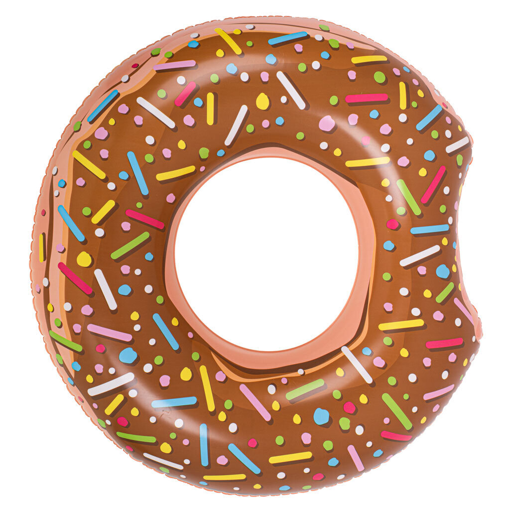 Pripučiamas ratas Bestway Donut Ring 107 cm, rudas kaina ir informacija | Pripučiamos ir paplūdimio prekės | pigu.lt