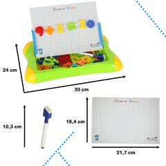 Edukacinė magnetinė lenta raidės ir skaičiai kaina ir informacija | Lavinamieji žaislai | pigu.lt