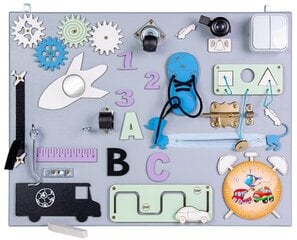 Medinė manipuliacinė lenta Laikrodis цена и информация | Игрушки для малышей | pigu.lt