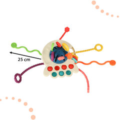 Montessori sensorinis žaislas - kramtukas 4in1 цена и информация | Игрушки для малышей | pigu.lt