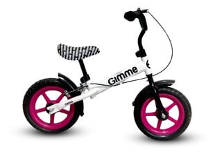 Balansinis dviratis su stabdžiu Gimmik Nemo 11, rožinis цена и информация | Балансировочные велосипеды | pigu.lt