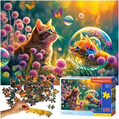 Dėlionė Castorland Magiškas rytas - Katė, 100 d. kaina ir informacija | Dėlionės (puzzle) | pigu.lt