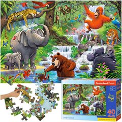 Dėlionė Castorland Maxi Džiunglių gyvūnai, 40 d. kaina ir informacija | Dėlionės (puzzle) | pigu.lt