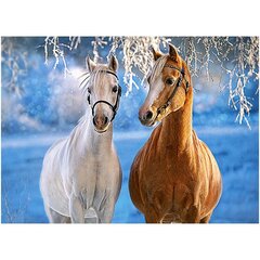 Dėlionė Castorland Žiemos arkliai, 260 d. цена и информация | Пазлы | pigu.lt