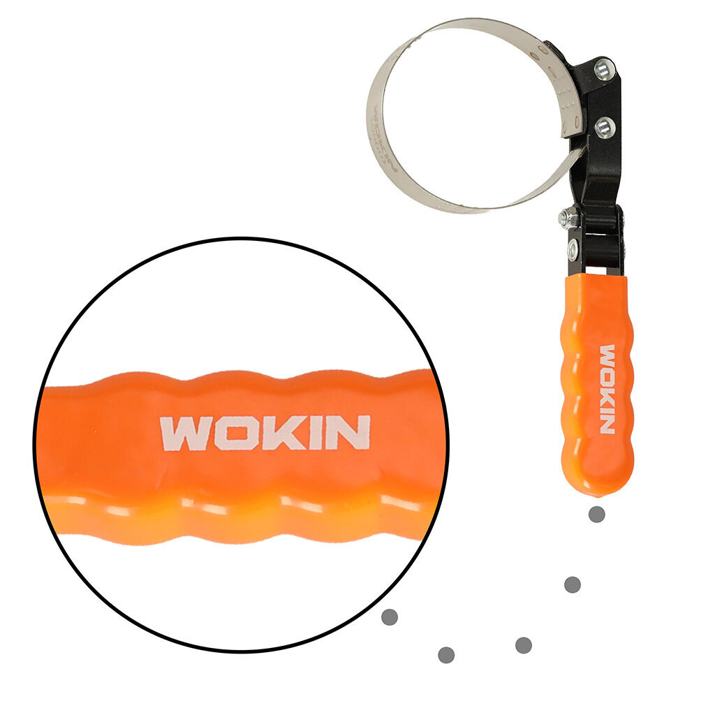 Alyvos filtro juostinis veržliaraktis Wokin, 73-83mm kaina ir informacija | Mechaniniai įrankiai | pigu.lt