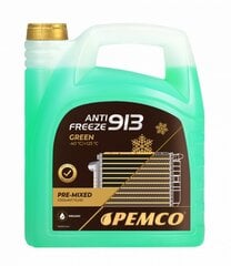 Антифриз Pemco 913 Green -40°C, 5 л цена и информация | Очищающие и охлаждающие жидкости | pigu.lt