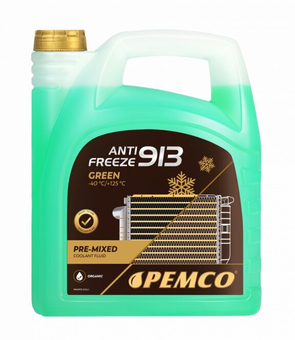 Antifrizas Pemco 913 Green -40°C, 5L kaina ir informacija | Langų ir aušinimo skysčiai | pigu.lt