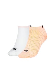 Puma женские носки 2 пары 938385*01, белый+оранжевый 8720245568609 цена и информация | Женские носки | pigu.lt