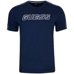 Guess marškinėliai vyrams 87376, mėlyni kaina ir informacija | Vyriški marškinėliai | pigu.lt