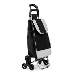 Pirkinių vežimėlio krepšys, 25 l., ant 6 ratukų, juodas kaina ir informacija | Pirkinių krepšiai | pigu.lt