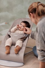 Детская кроватка BabyBjörn Bliss Woven, Sand Grey цена и информация | Шезлонги и качели | pigu.lt