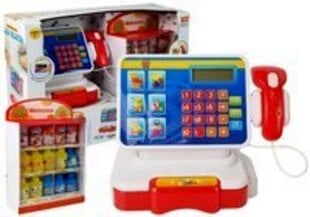 Žaislinis kasos aparatas su skaičiuotuvu ir gėrimų lentyna Lean Toys цена и информация | Игрушки для девочек | pigu.lt