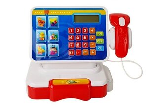 Žaislinis kasos aparatas su skaičiuotuvu ir gėrimų lentyna Lean Toys kaina ir informacija | Žaislai mergaitėms | pigu.lt